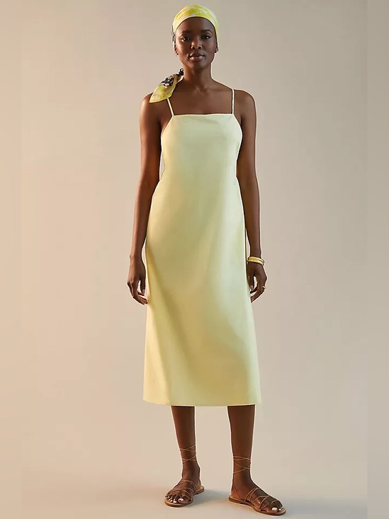 Sunday in Brooklyn Dresses & Skirts - Anthropologie Sunday in Brooklyn Square-Neck Midi Dress Size Small